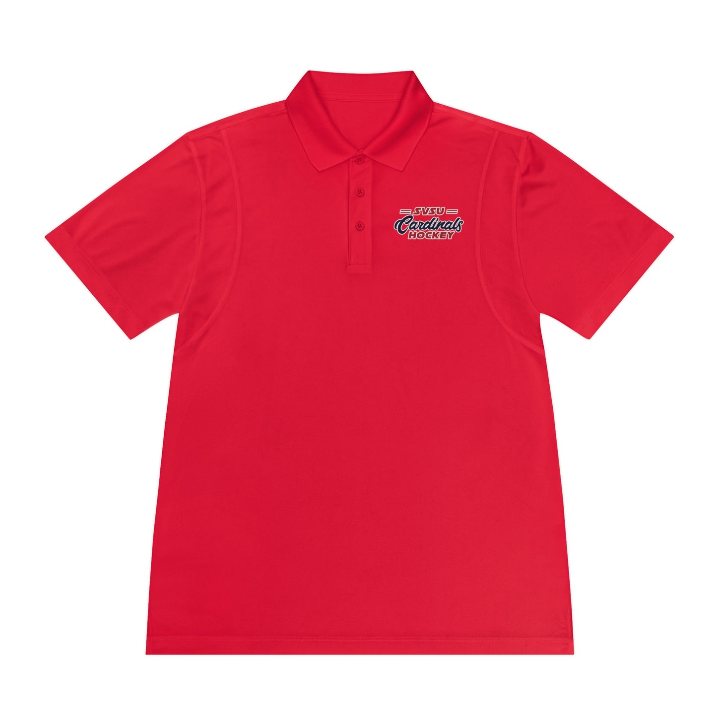 SVSU Cardinals Hockey Men's Polo - DTF print